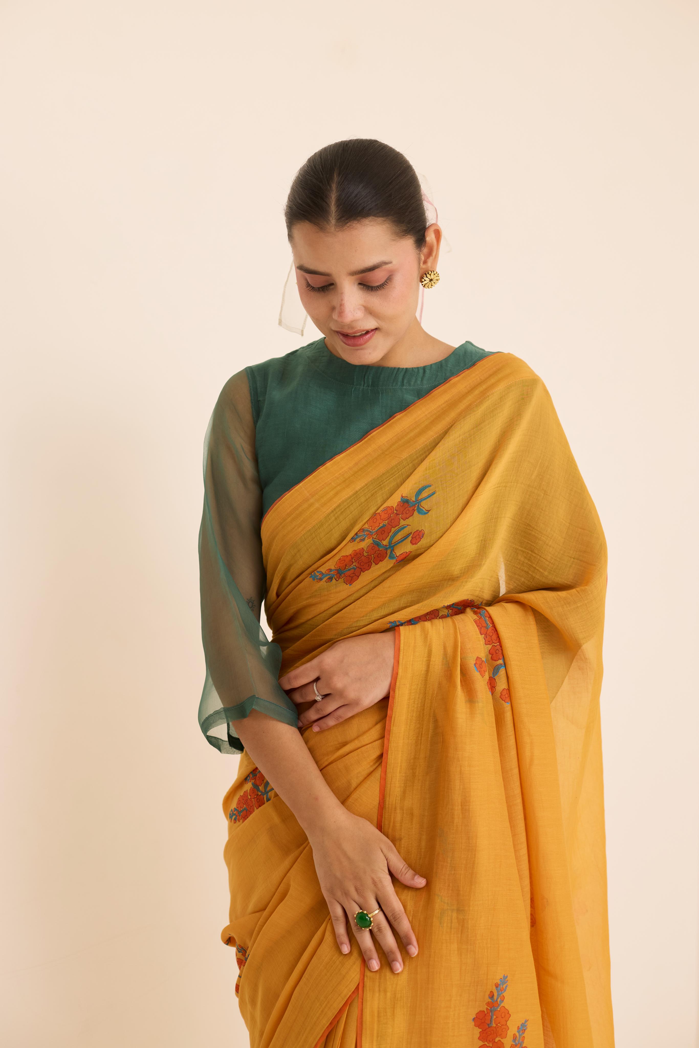 OCHRE SAREE