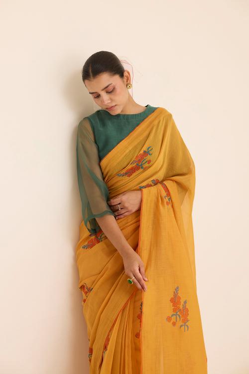 OCHRE SAREE