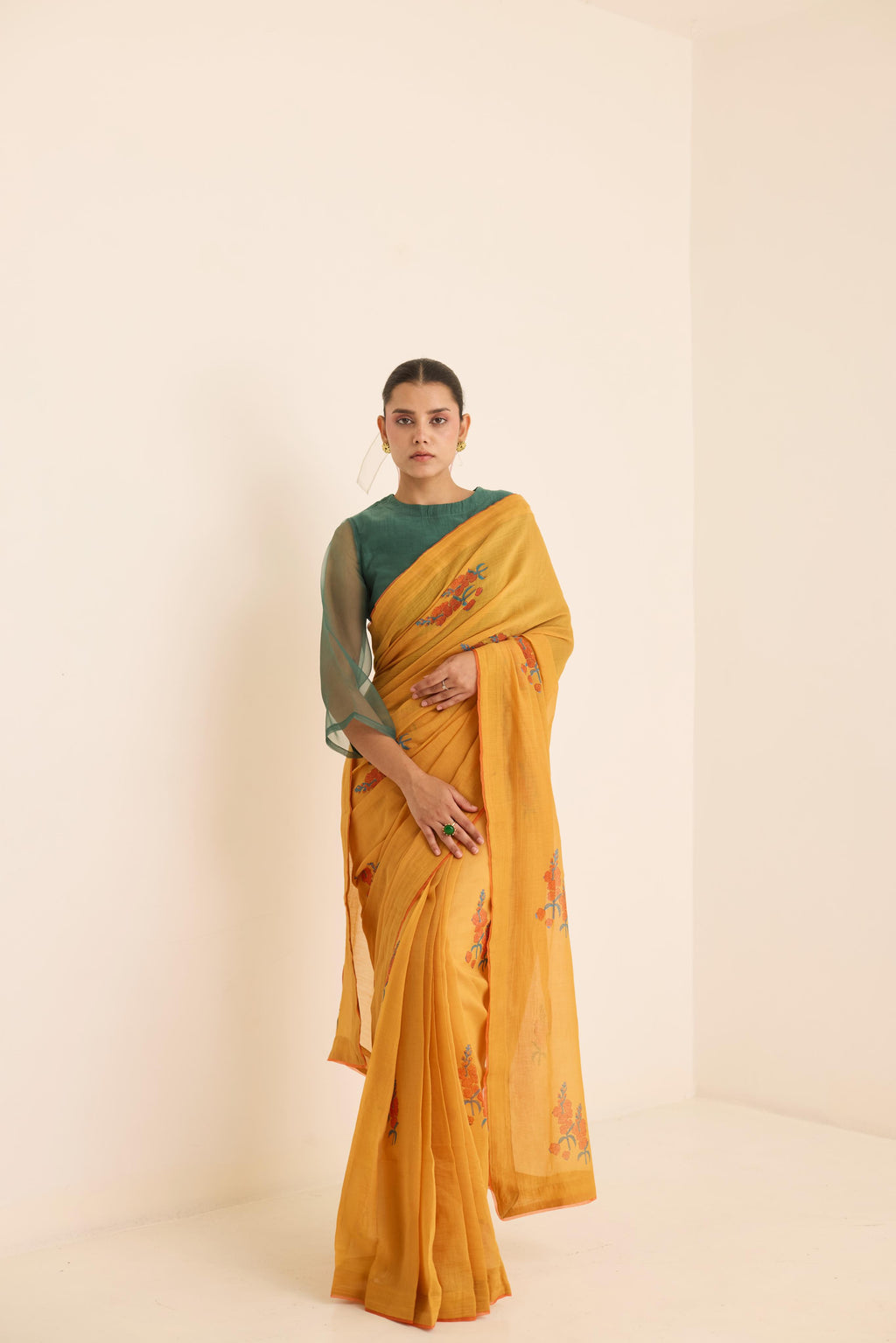 OCHRE SAREE