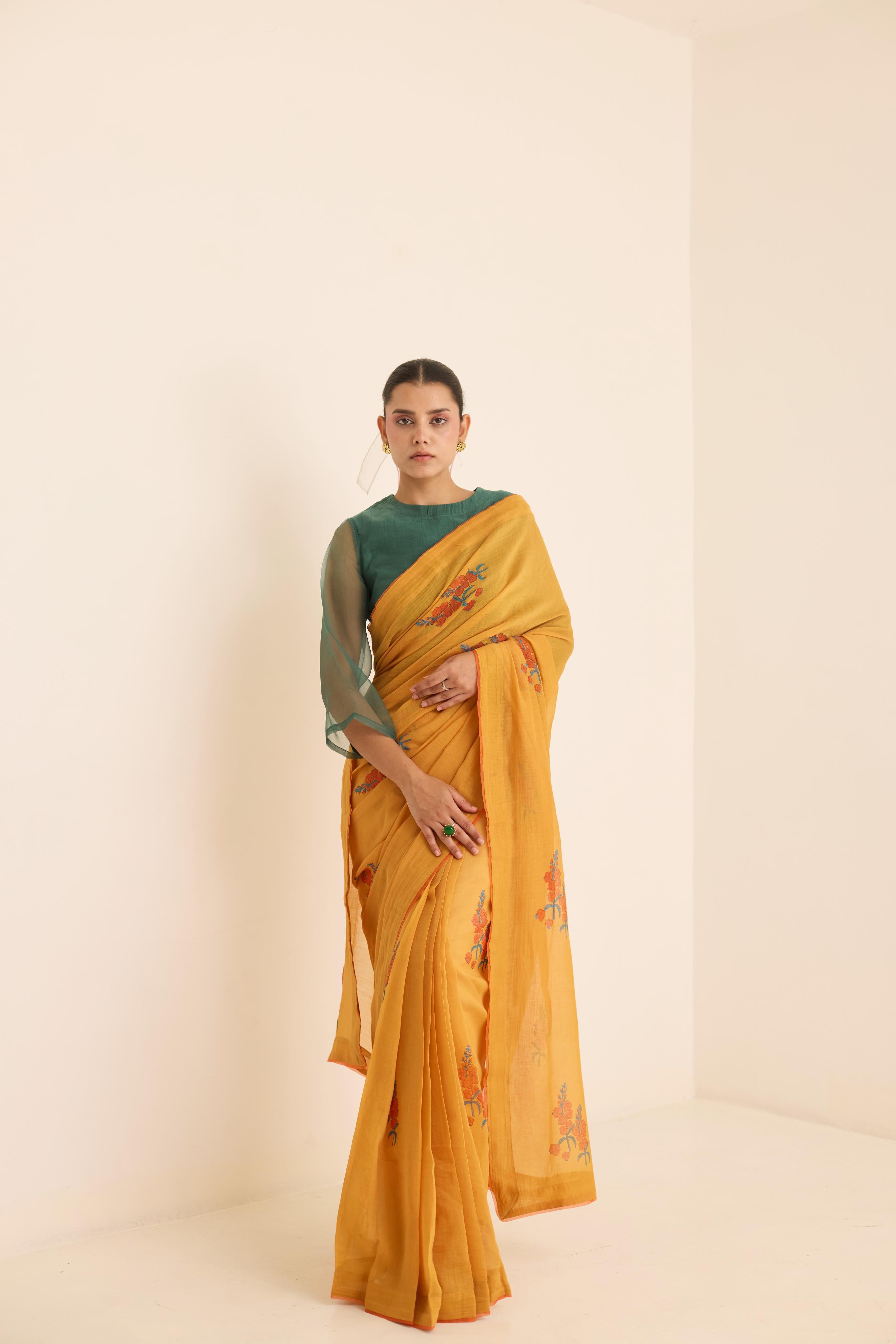 OCHRE SAREE