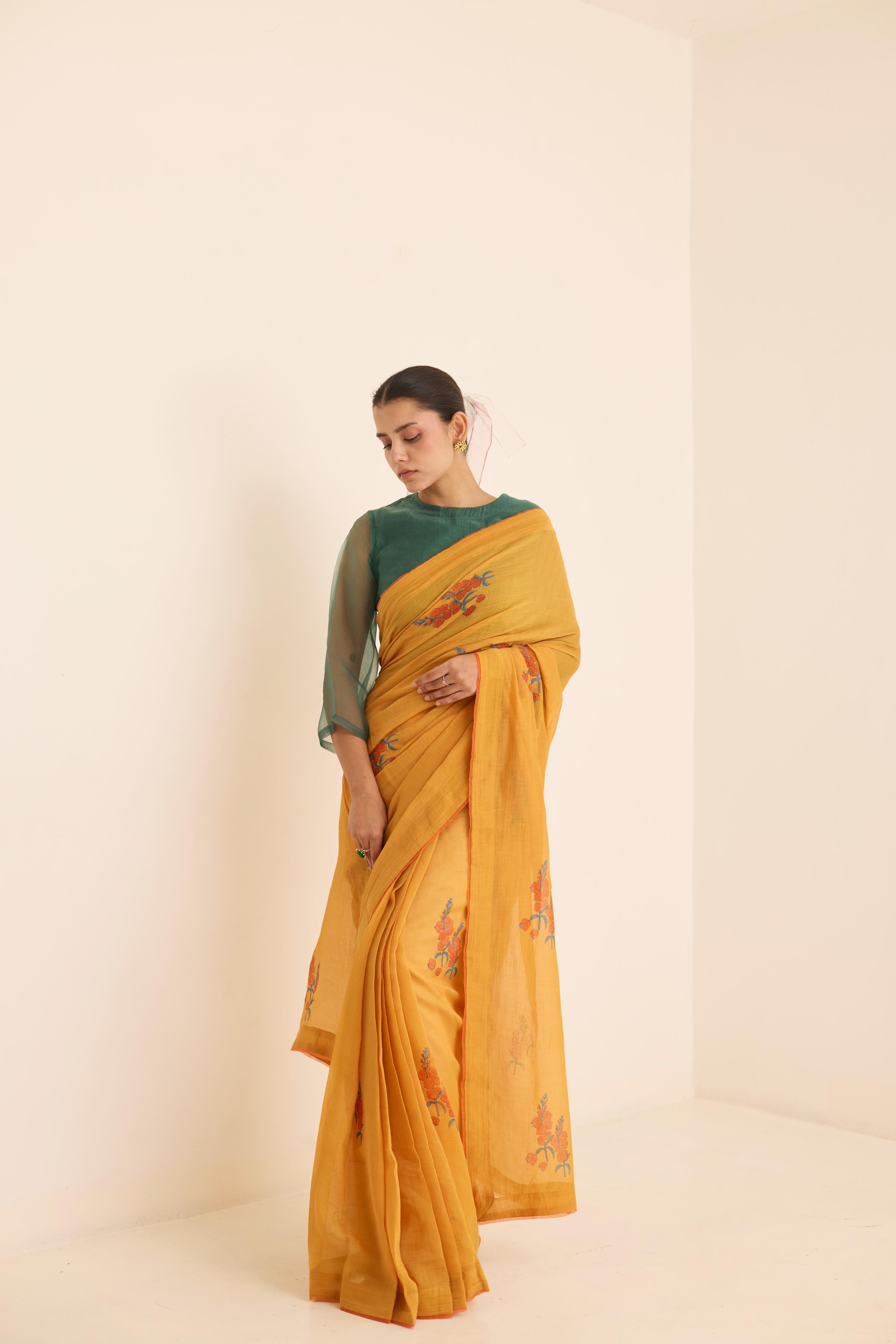 OCHRE SAREE