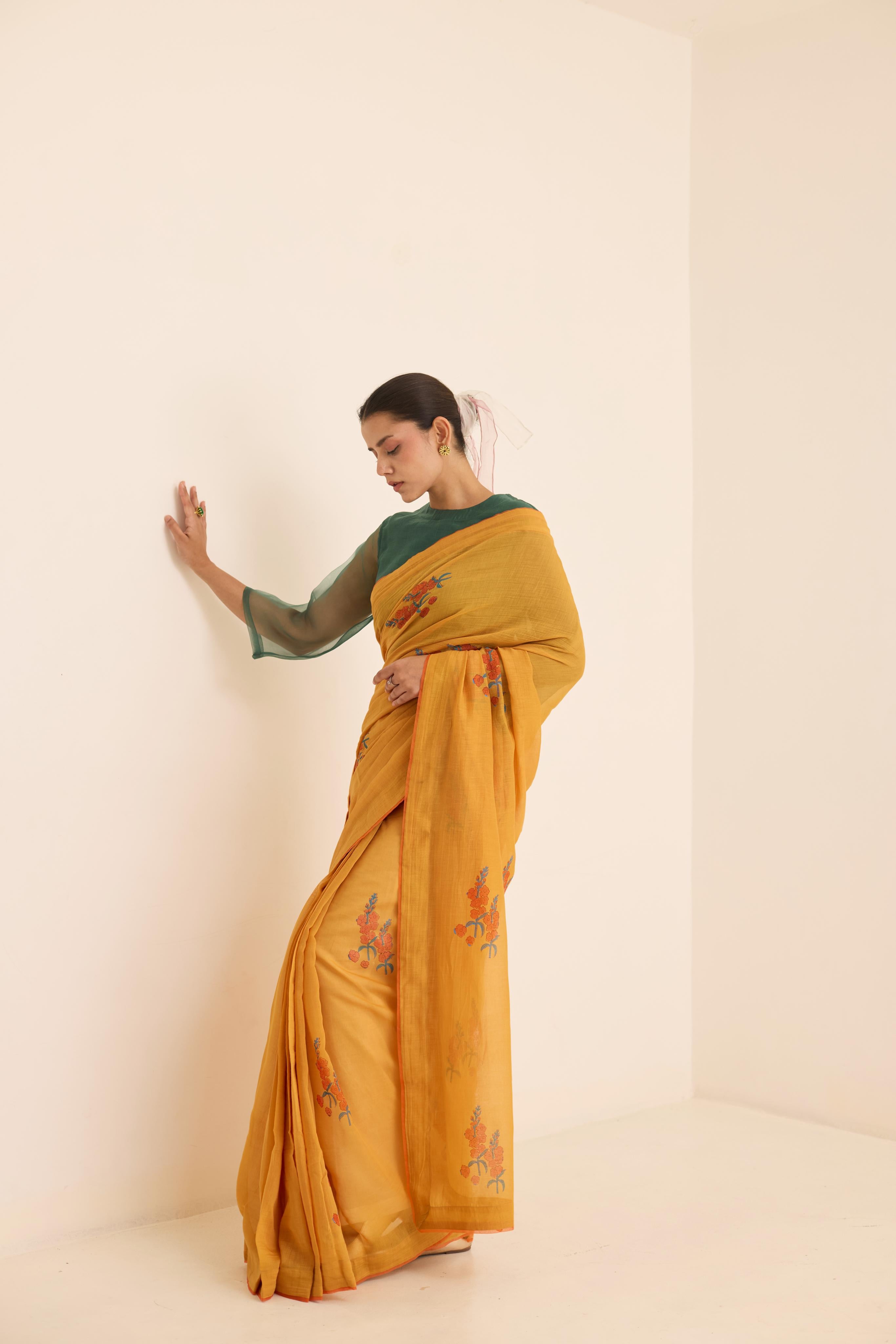 OCHRE SAREE