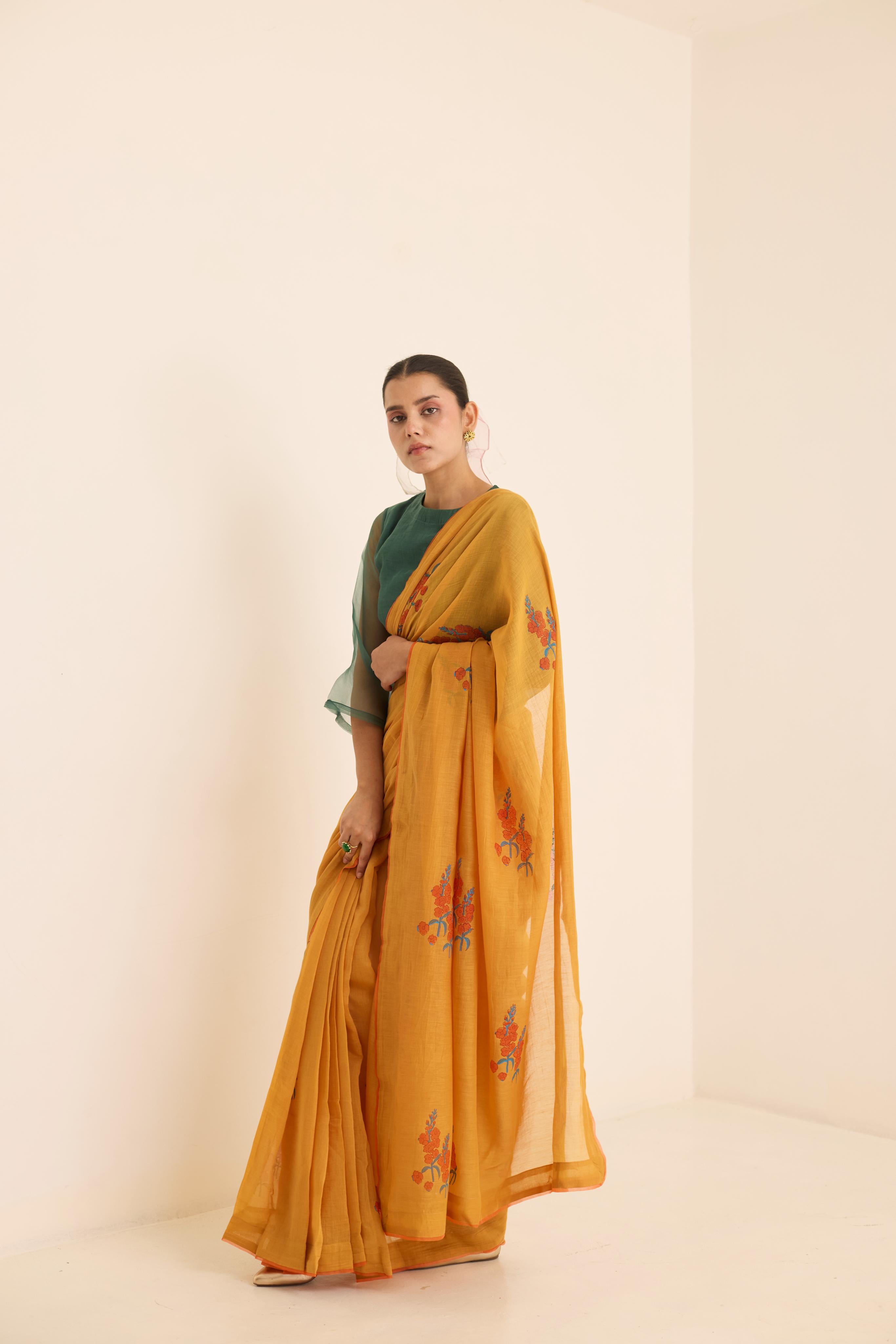 OCHRE SAREE