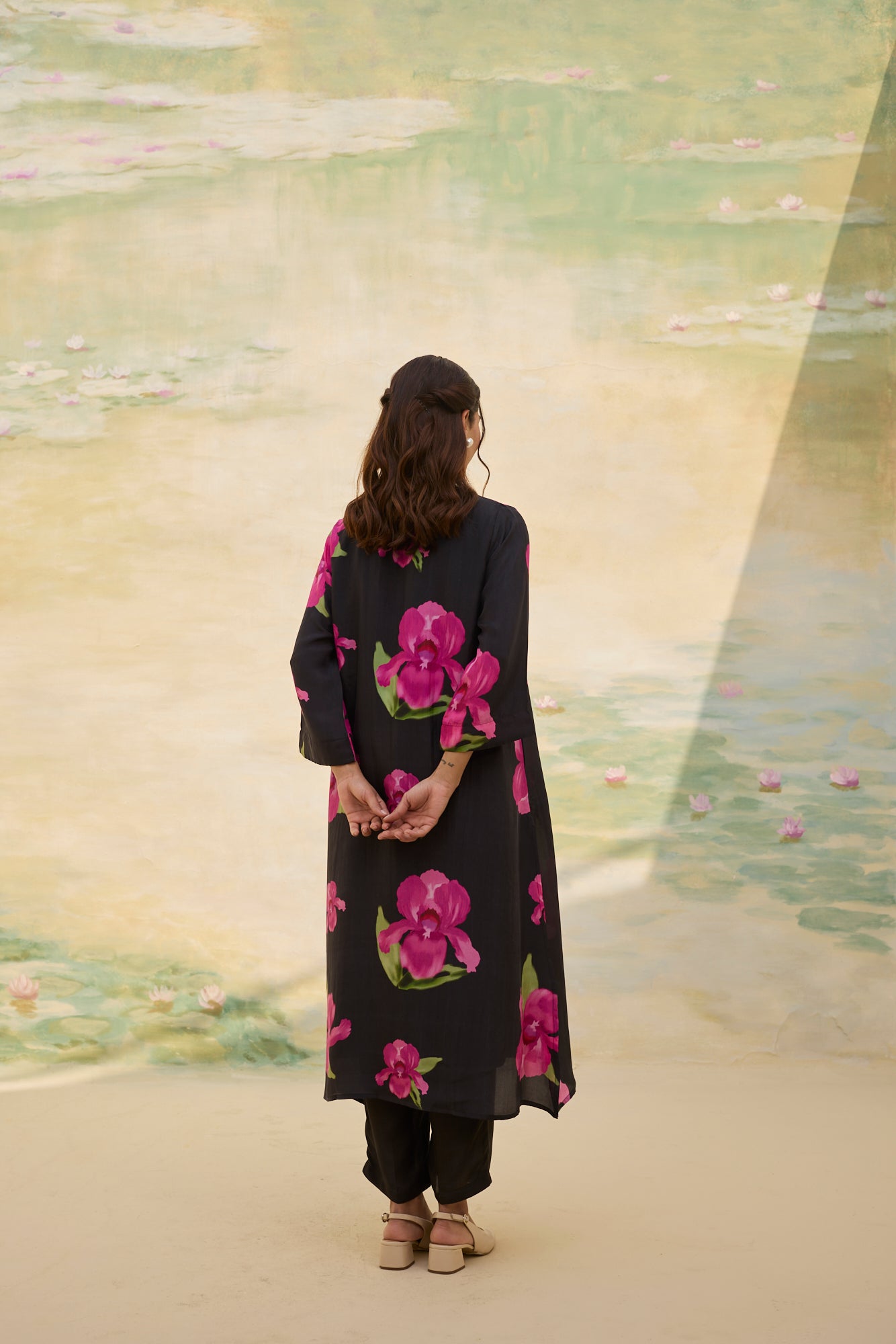 MIDNIGHT FLORAL SILK CO-ORD