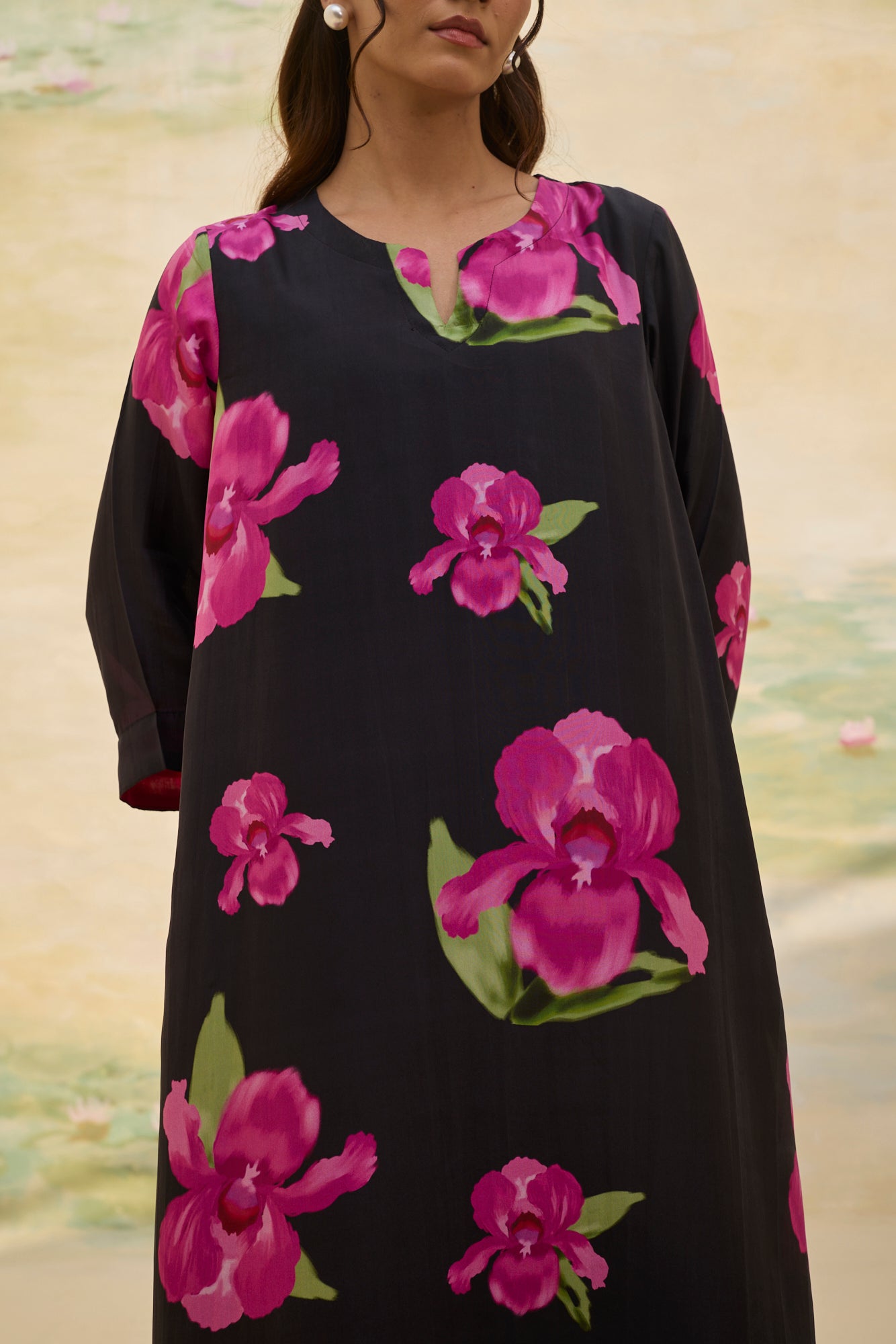 MIDNIGHT FLORAL SILK CO-ORD