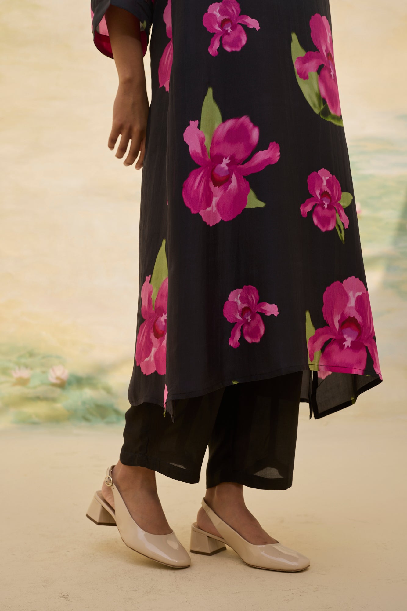 MIDNIGHT FLORAL SILK CO-ORD