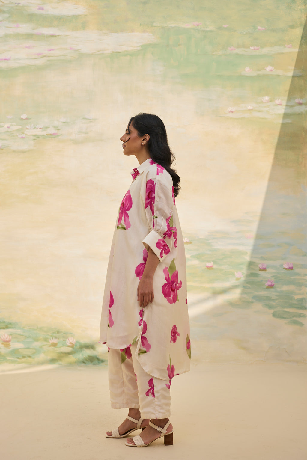 AIRA FLORAL SILK CO ORD