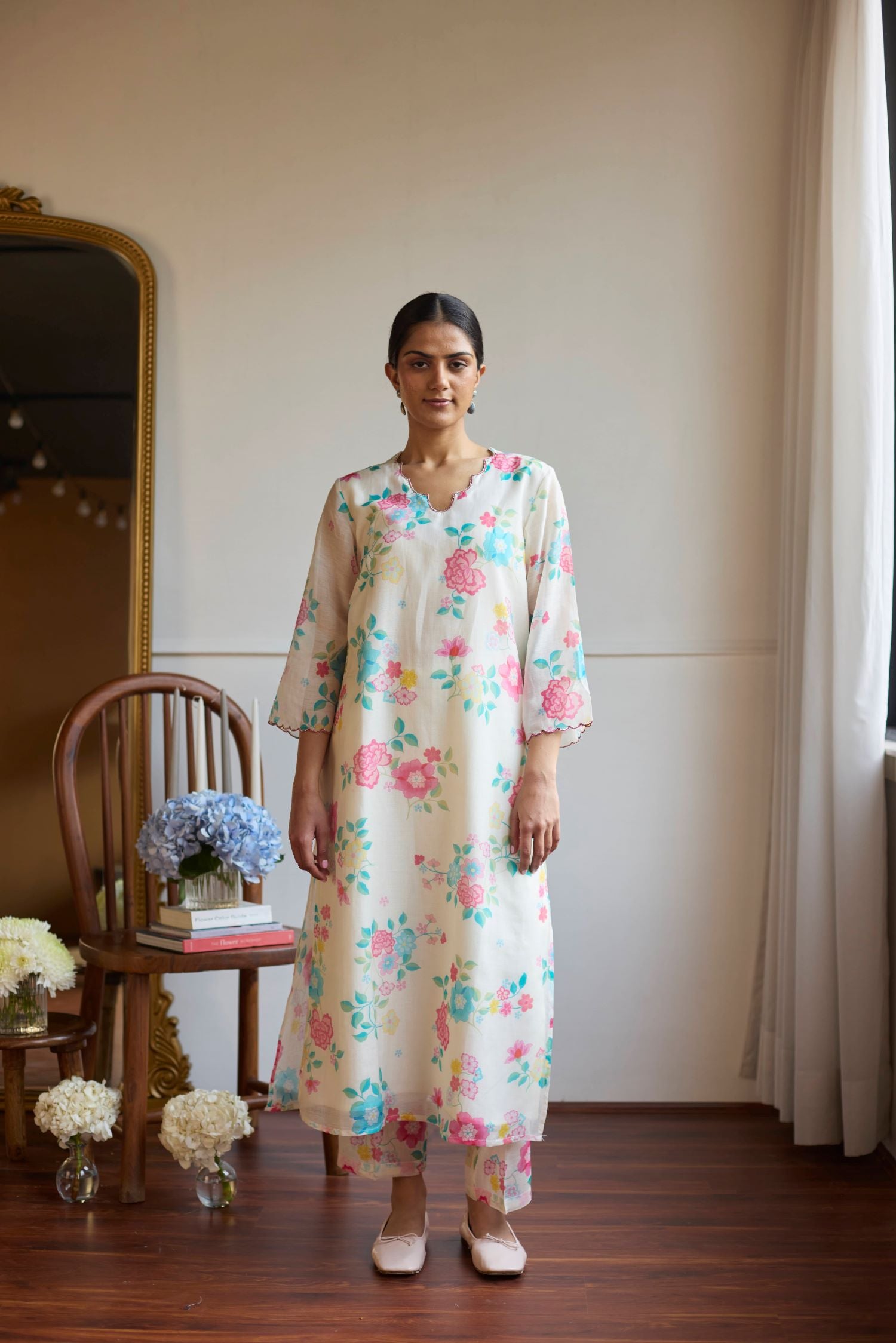 Juanita- IVORY POWDER BLUE SET