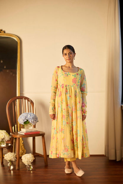 Juanita- LEMON FLORETTE ANARKALI