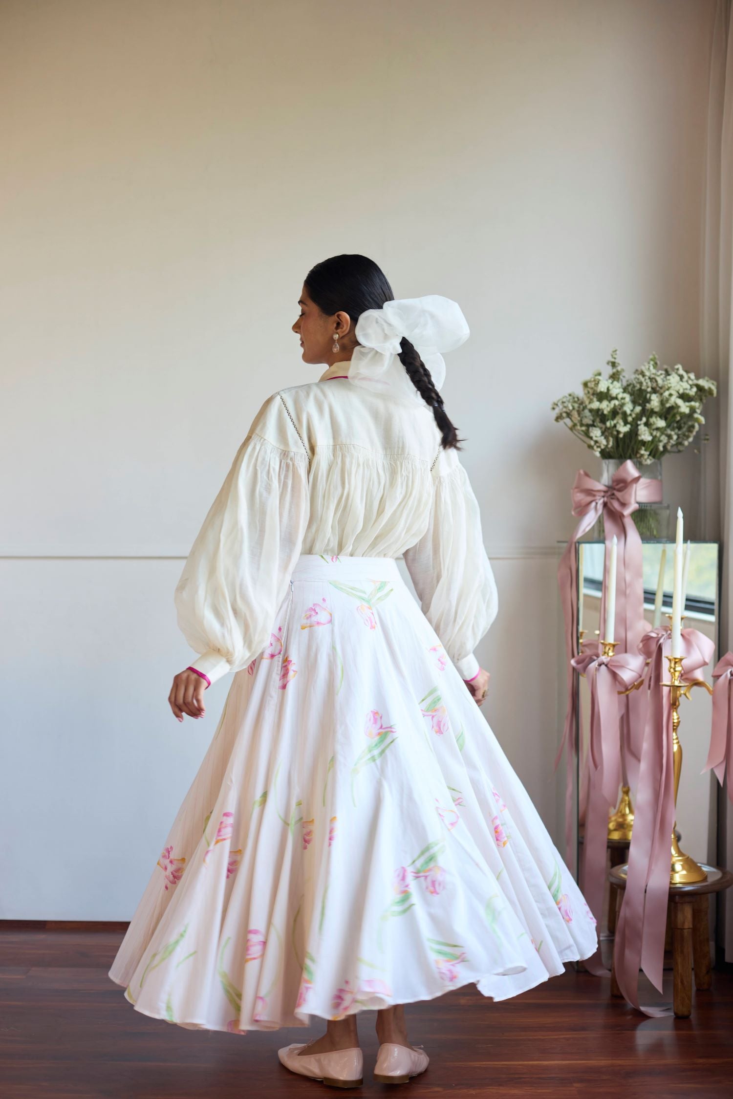 Juanita- TULIP IVORY SKIRT