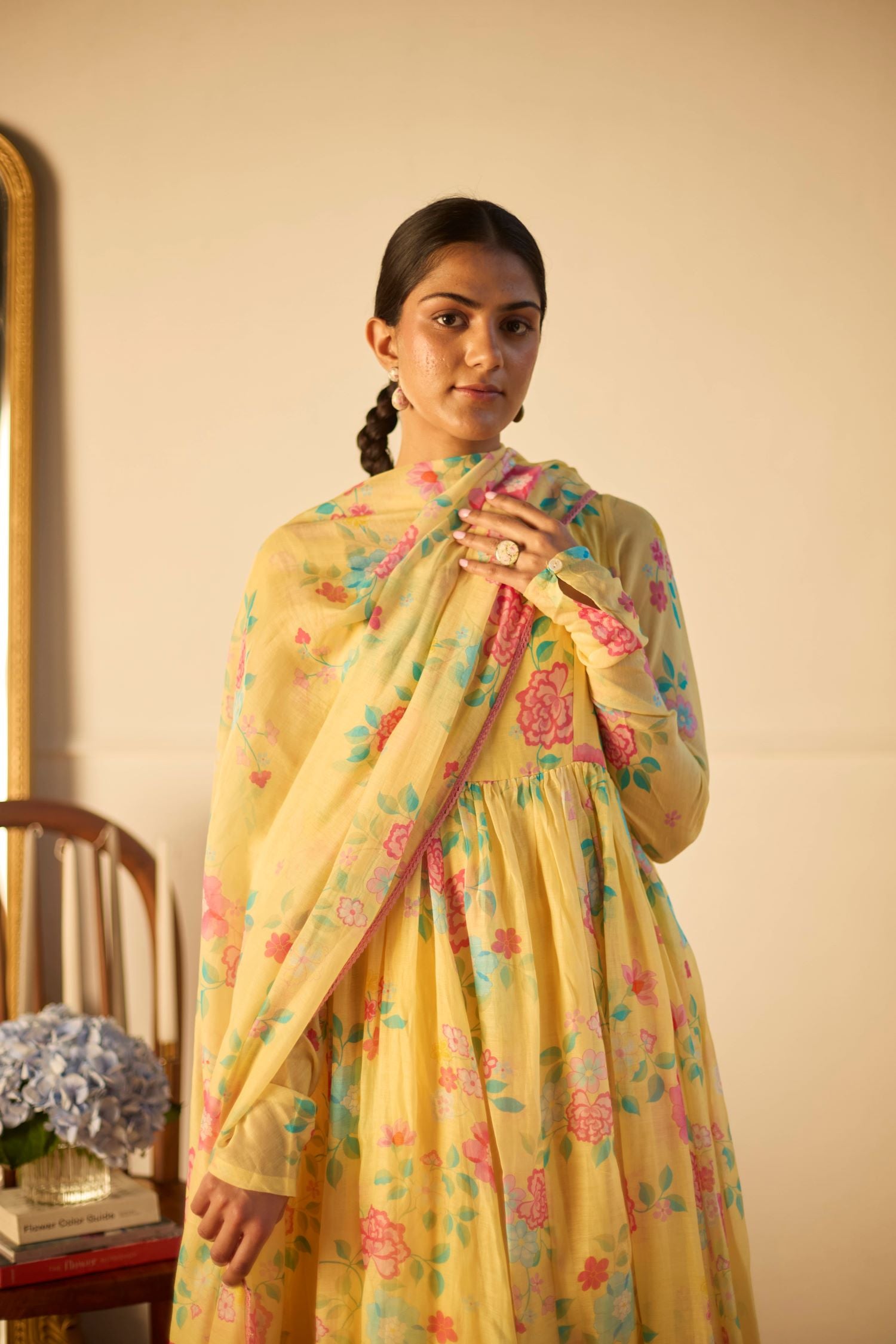 Juanita- LEMON FLORETTE ANARKALI
