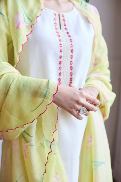 Juanita- IVORY LIME TULIP SET