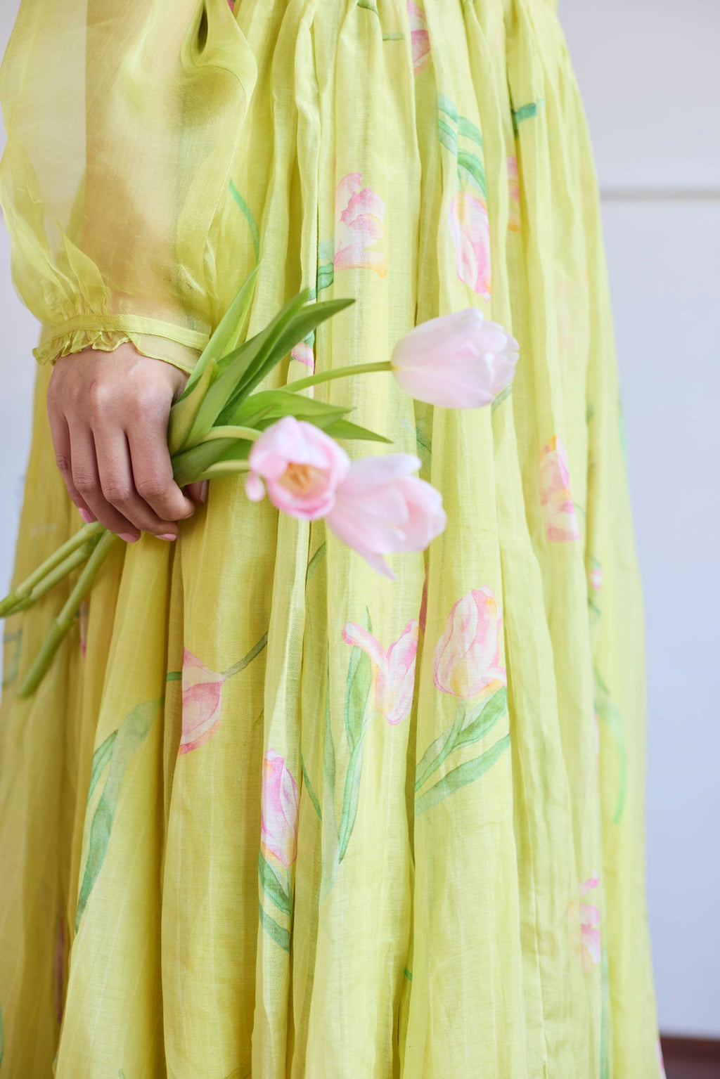 Juanita- LIME TULIP SKIRT