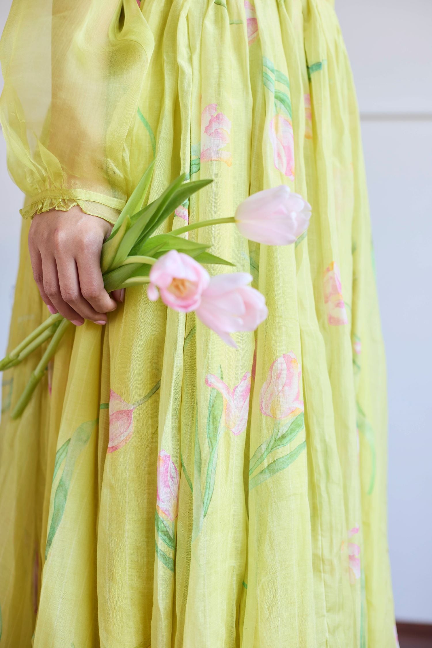 Juanita- LIME TULIP SKIRT