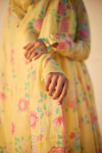 Juanita- LEMON FLORETTE ANARKALI