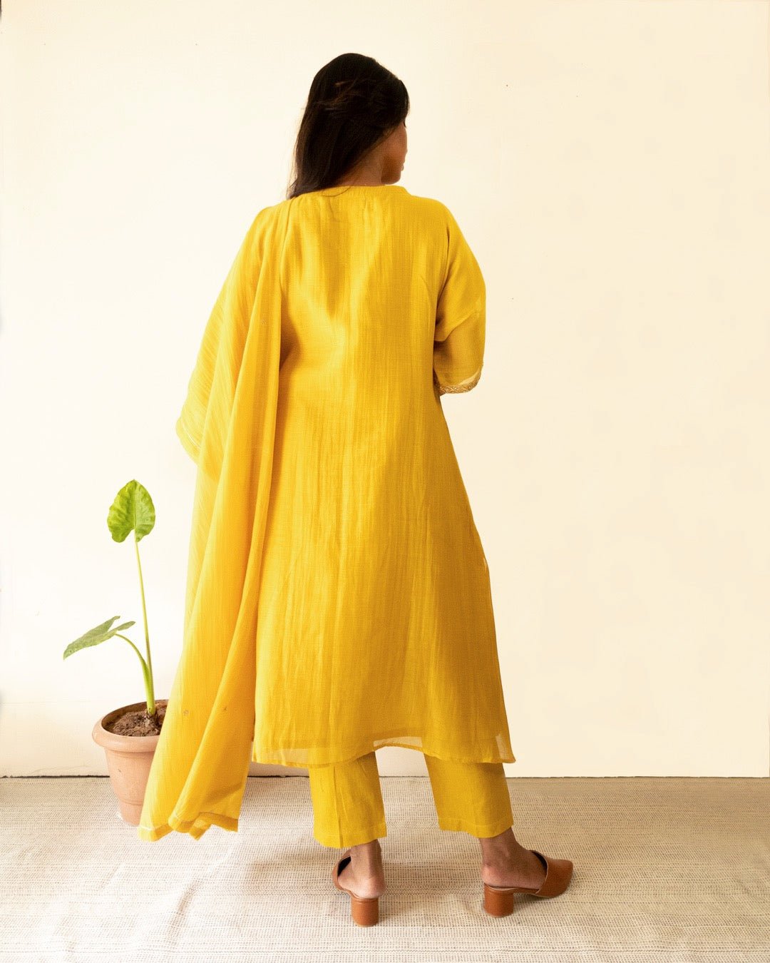 Juanita- Ochre Kaftan style set