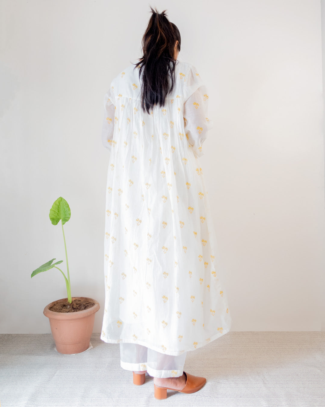 Juanita- Candid Floer Gather Tunic with Trouser