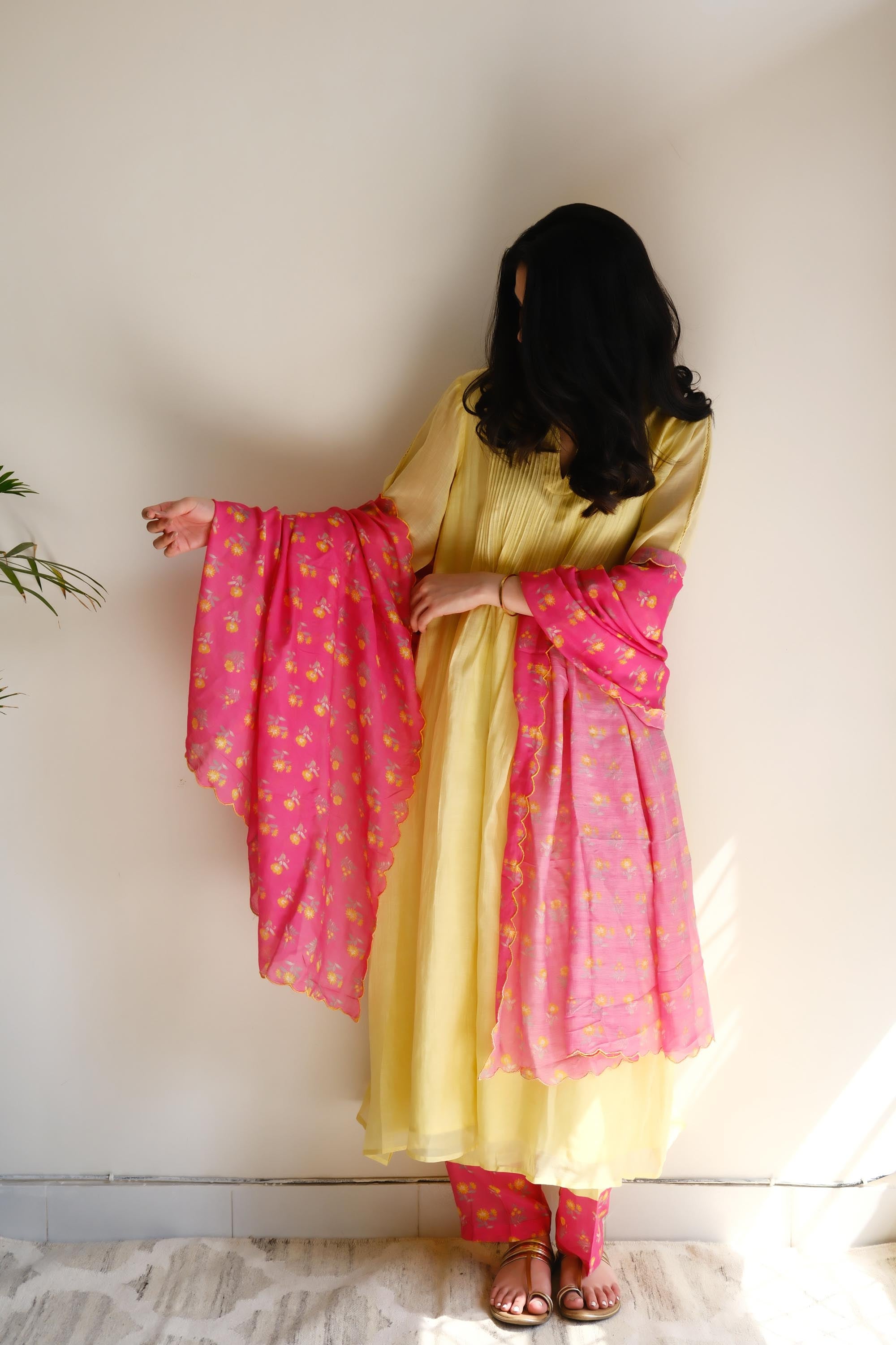 Juanita- CANARY PINTUCK SET