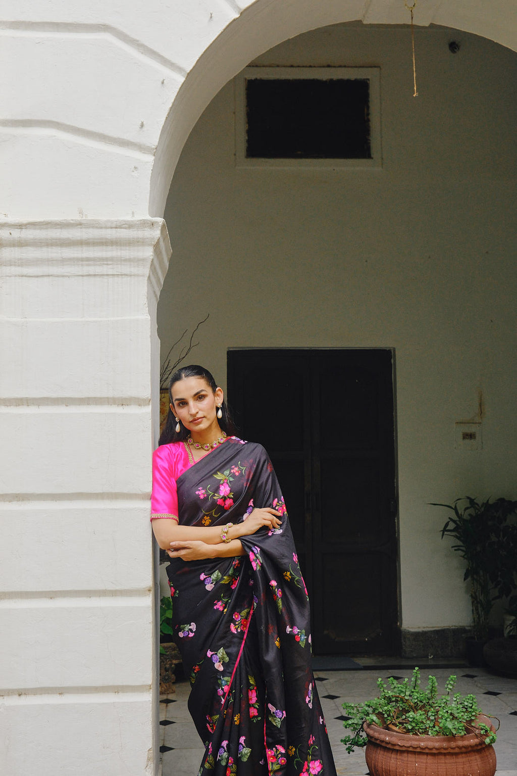 ELLA MIDNIGHT SILK SAREE