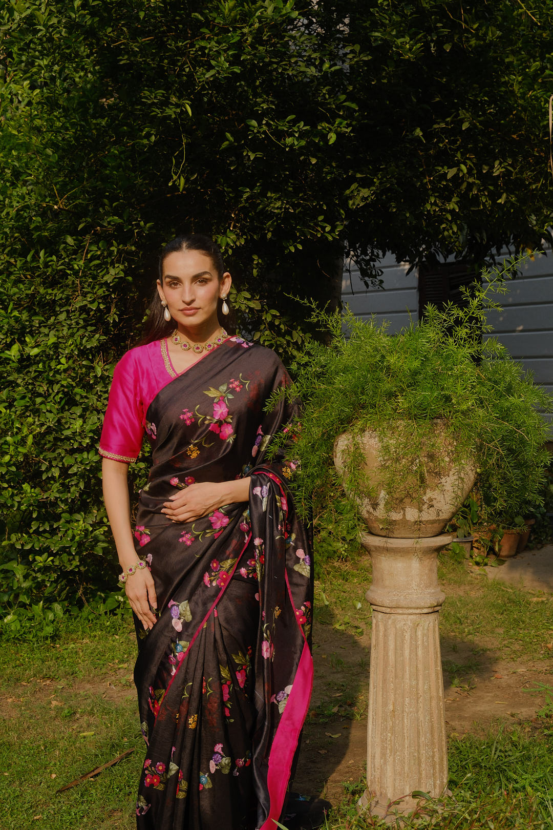 ELLA MIDNIGHT SILK SAREE
