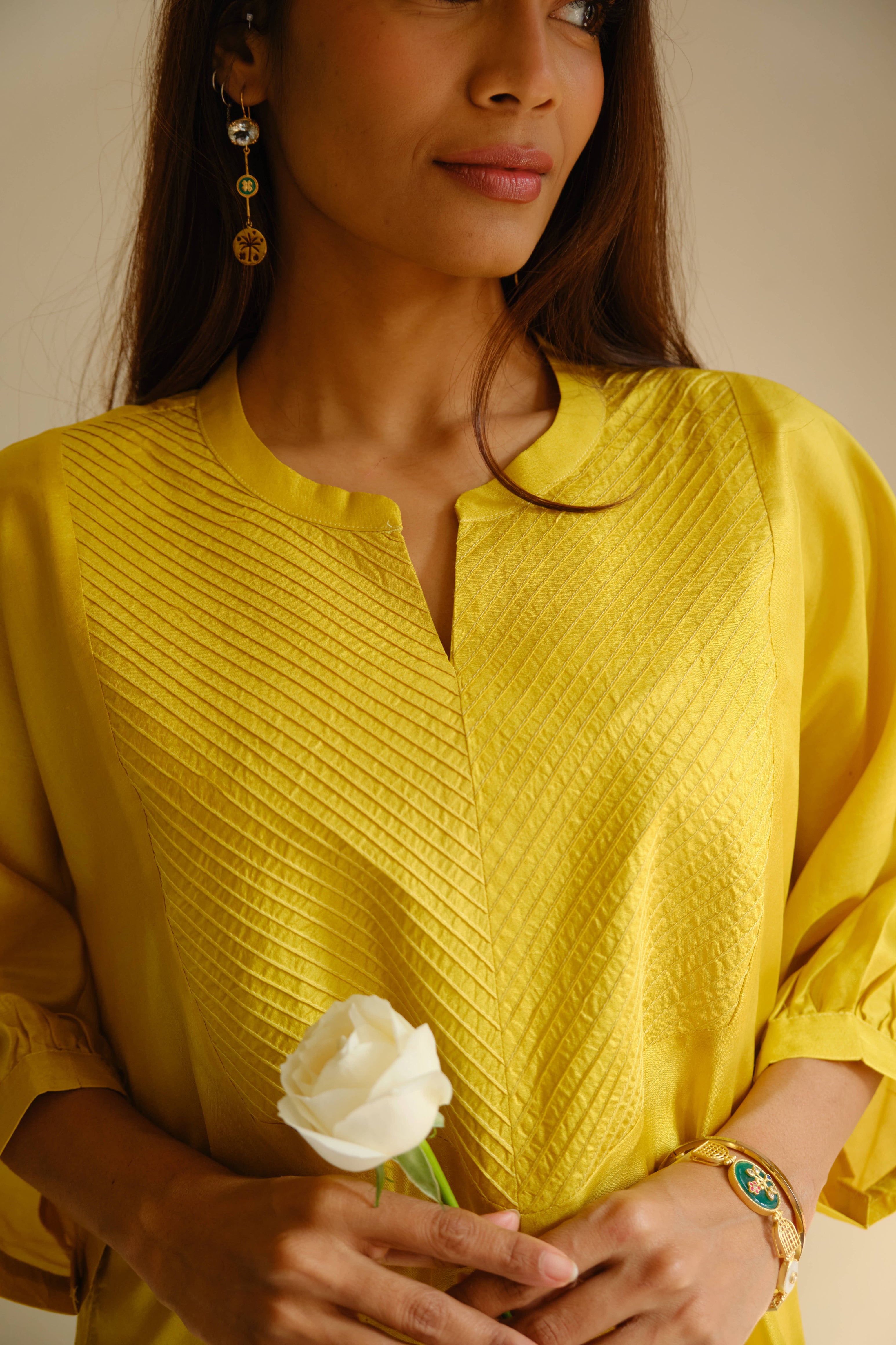 OCHRE PINTUCK CO ORD