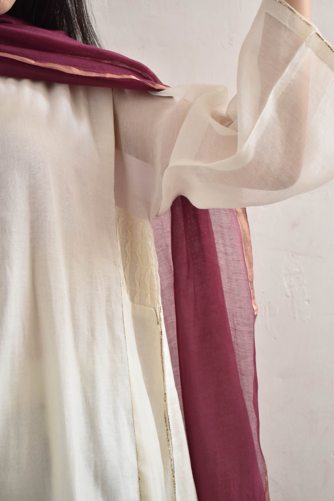 Juanita- Ivory Smocking Kurta Set