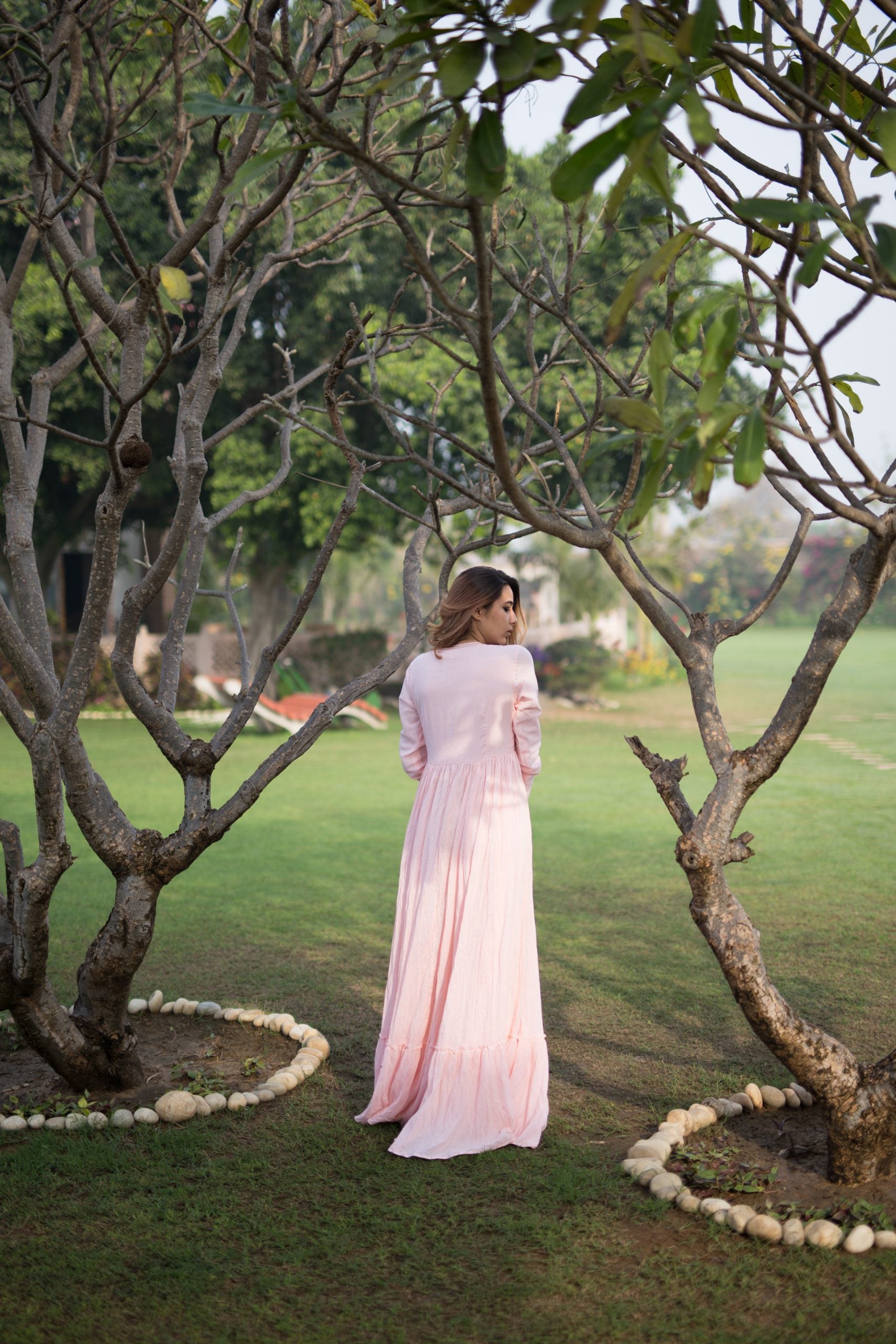 Juaniita- Anarkali Kurta Serene Light Peach Color