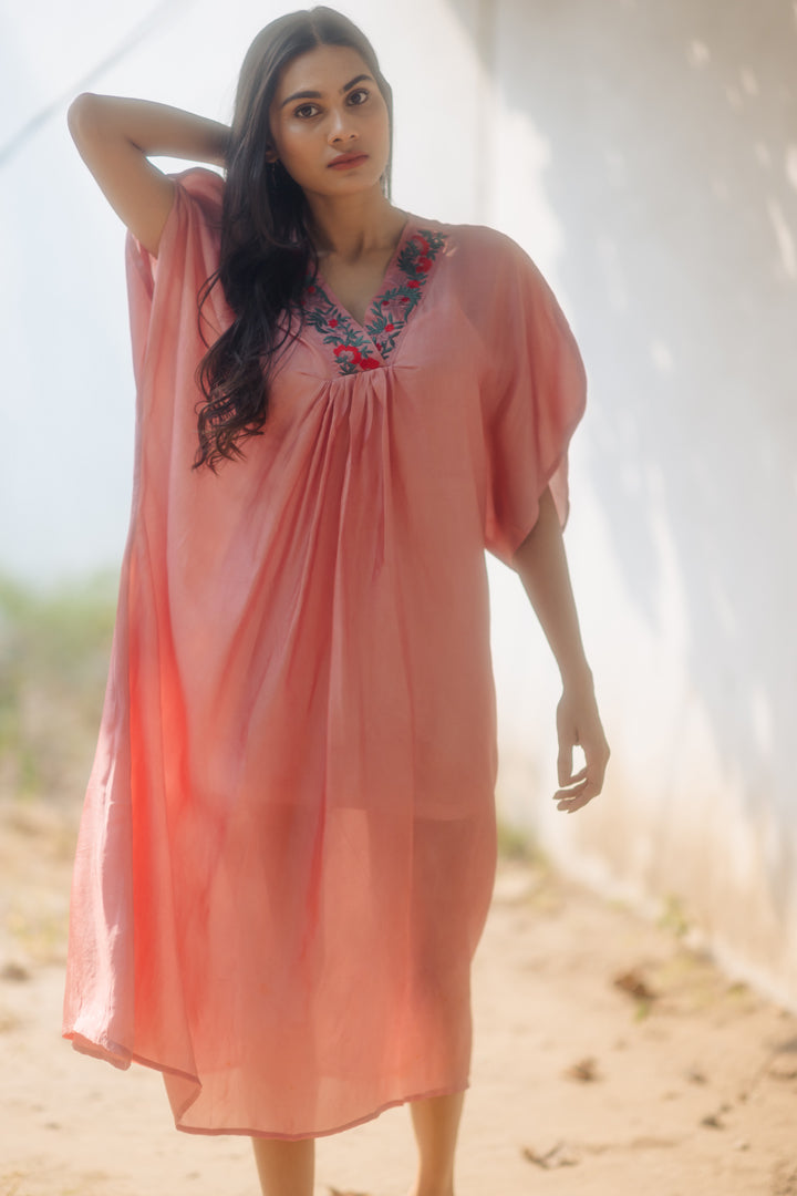 Juanita- Handwoven Silk Kaftan Dress