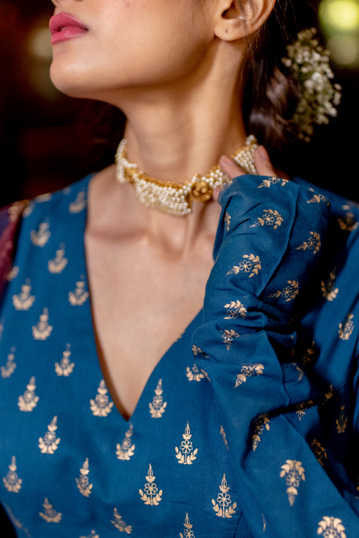 Juanita- Gold Hand Khadi Boota