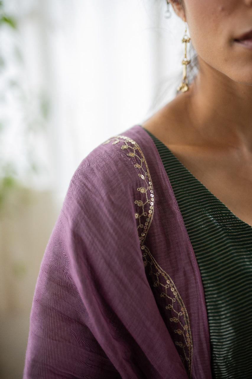 Juanita- Banarsi Zari Silk Kaftan Style Kurta
