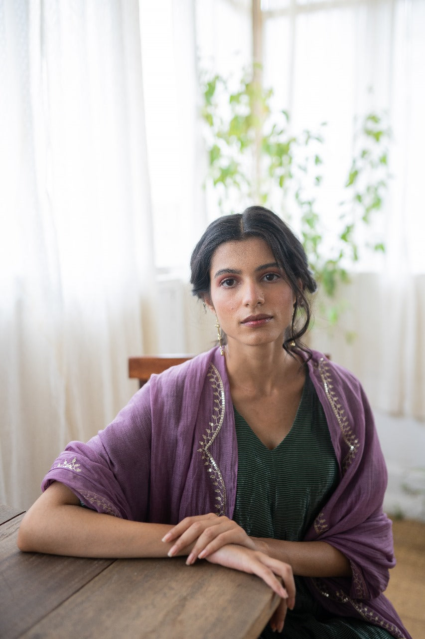 Juanita- Banarsi Zari Silk Kaftan Style Kurta