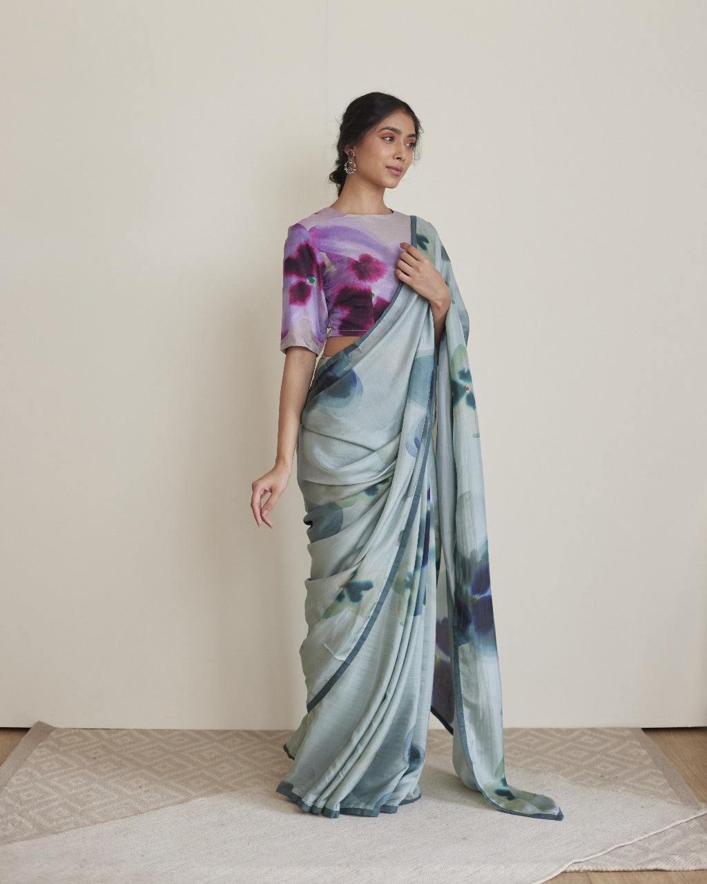 JUANITA- SEA GREEN SILK SAREE