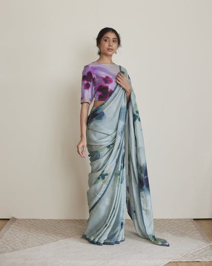 JUANITA- SEA GREEN SILK SAREE