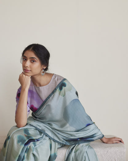 JUANITA- SEA GREEN SILK SAREE