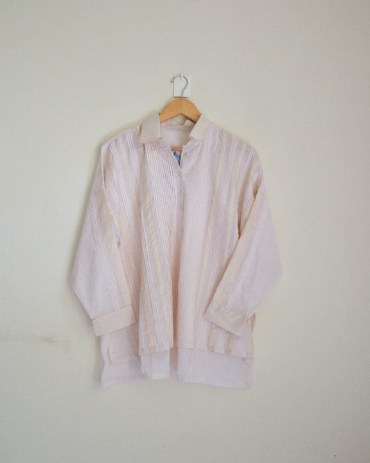 Juanita- Pearl Pintuck Shirt