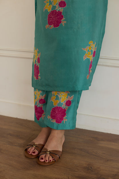 Aqua silk co rd