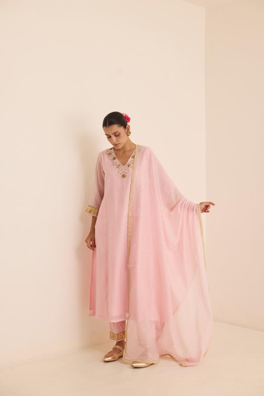 Blush Mukaish Set