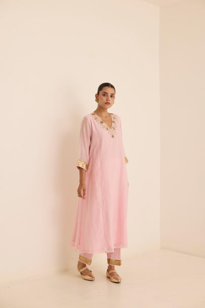 Blush Mukaish Set