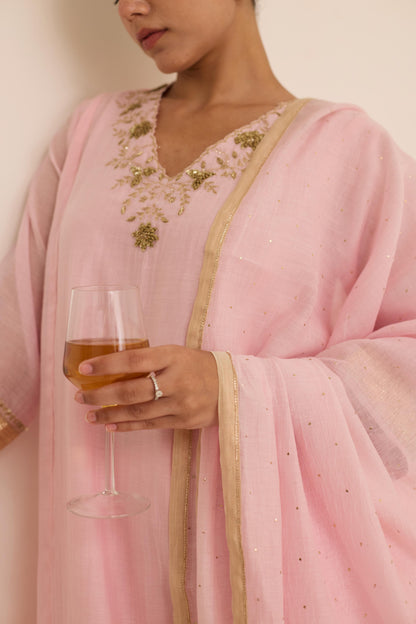 Blush Mukaish Set