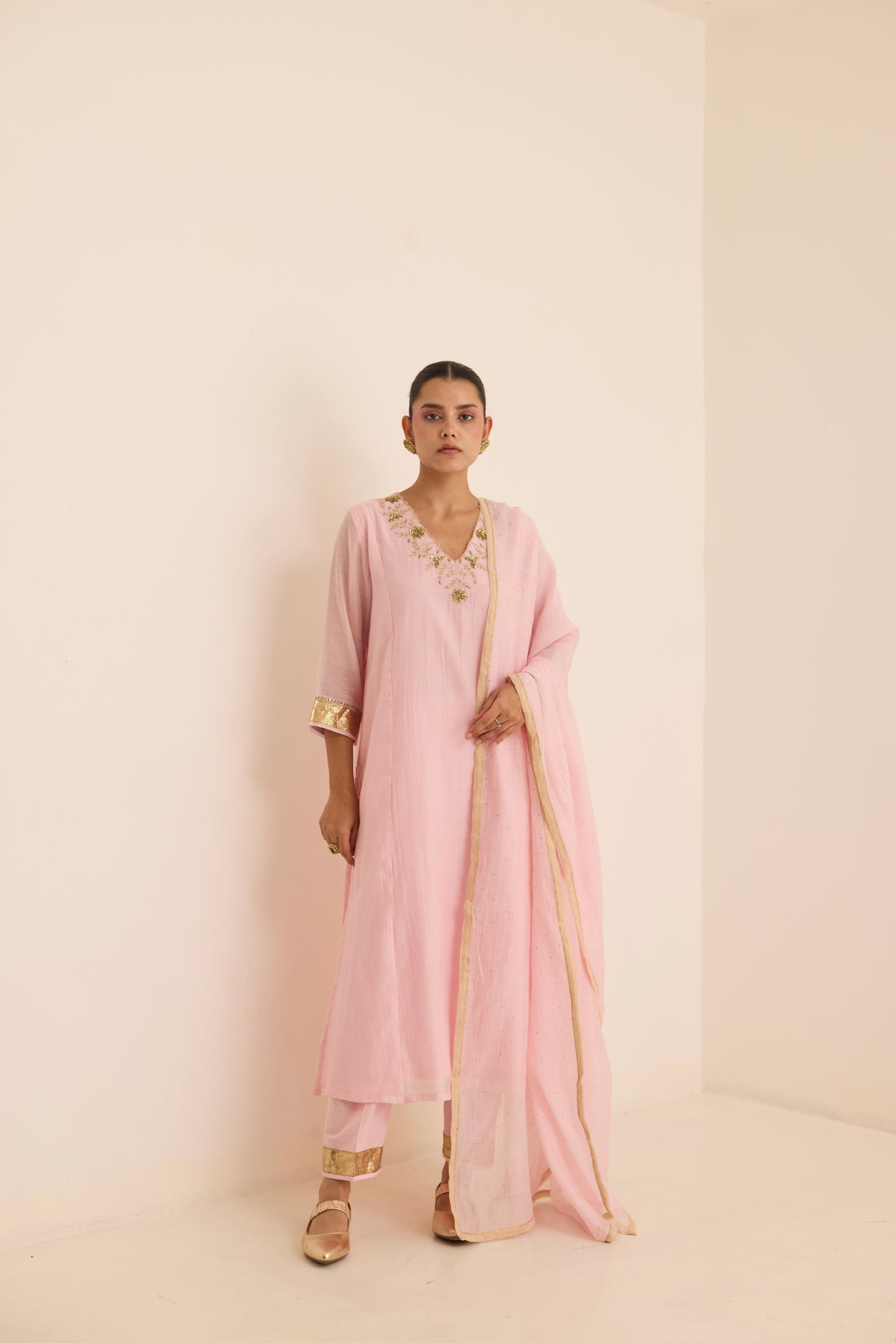 Blush Mukaish Set