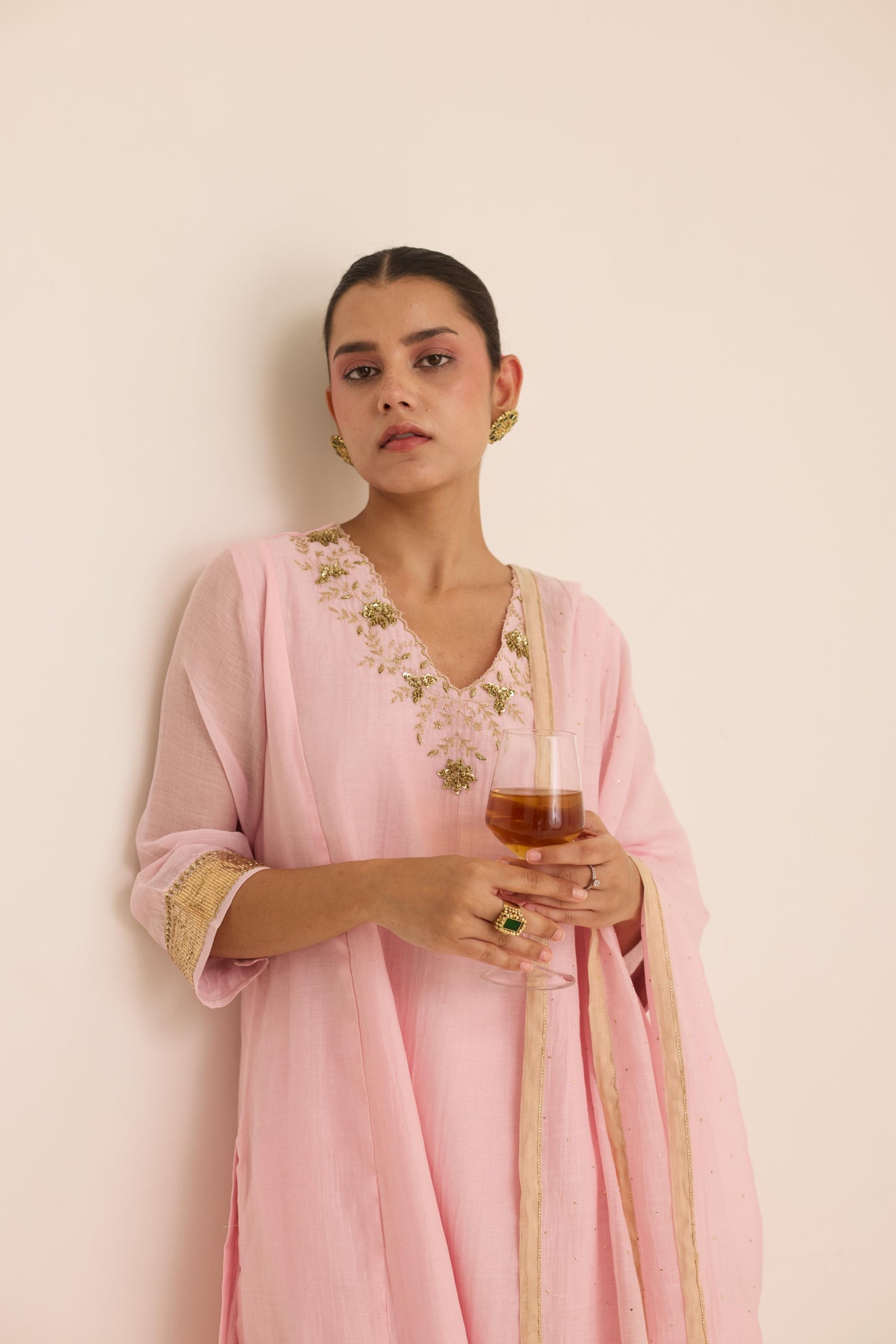 Blush Mukaish Set