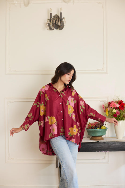 Gia Maroon Shirt