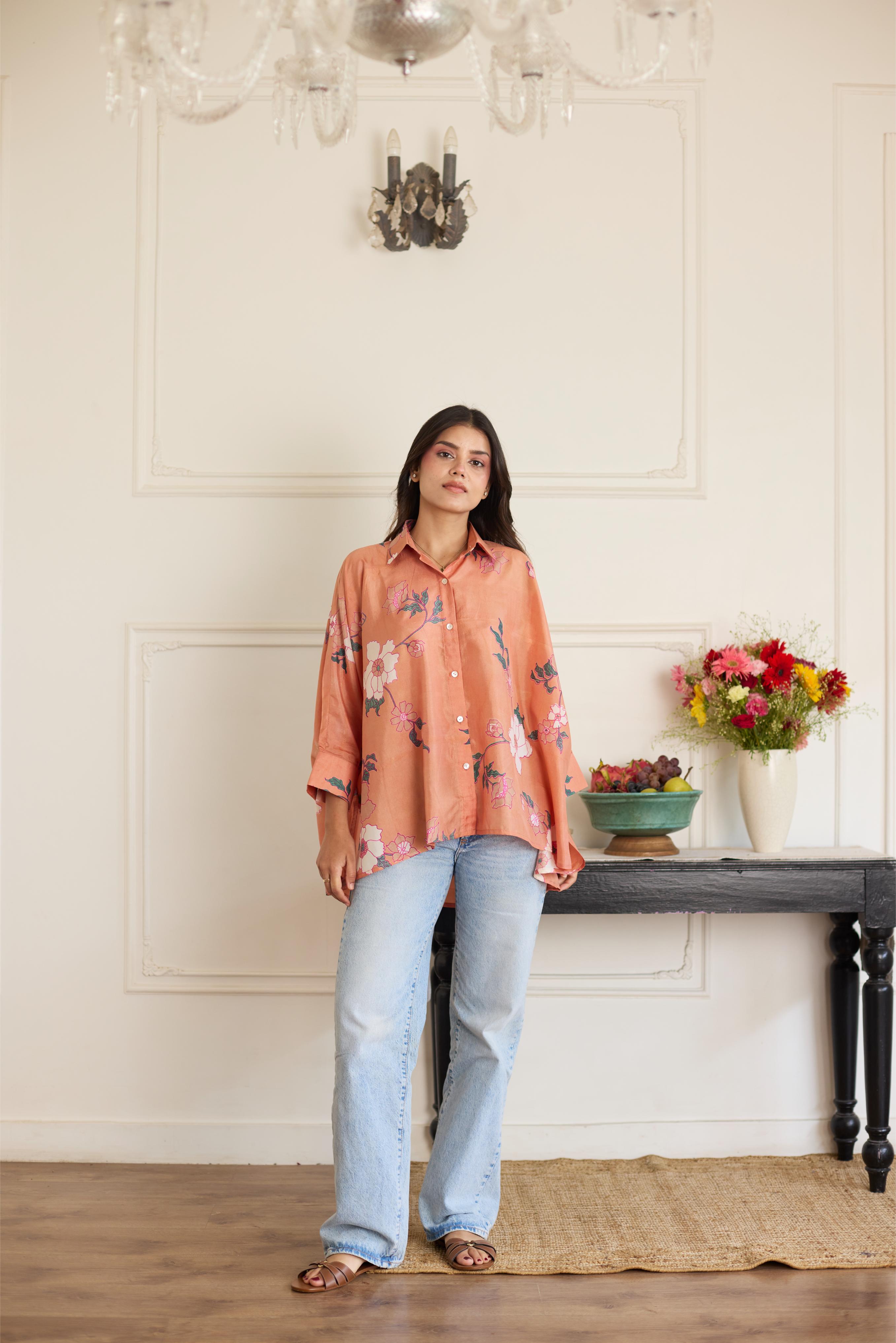Gia Salmon Shirt