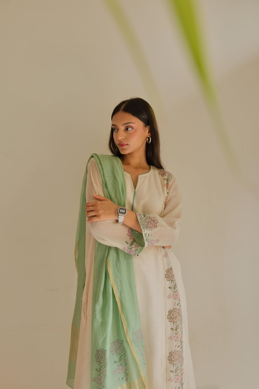 IVORY GREEN PETAL SET