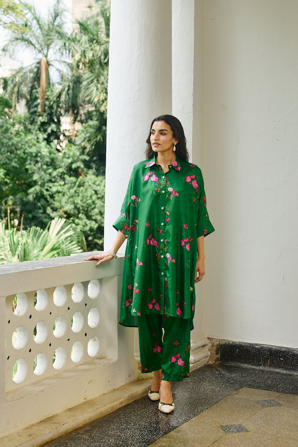 PALOMA GREEN SILK CO-ORD