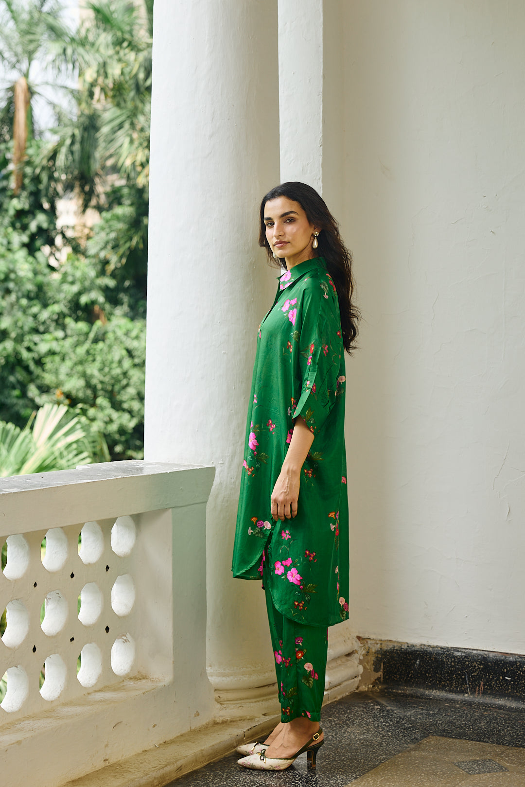 PALOMA GREEN SILK CO-ORD