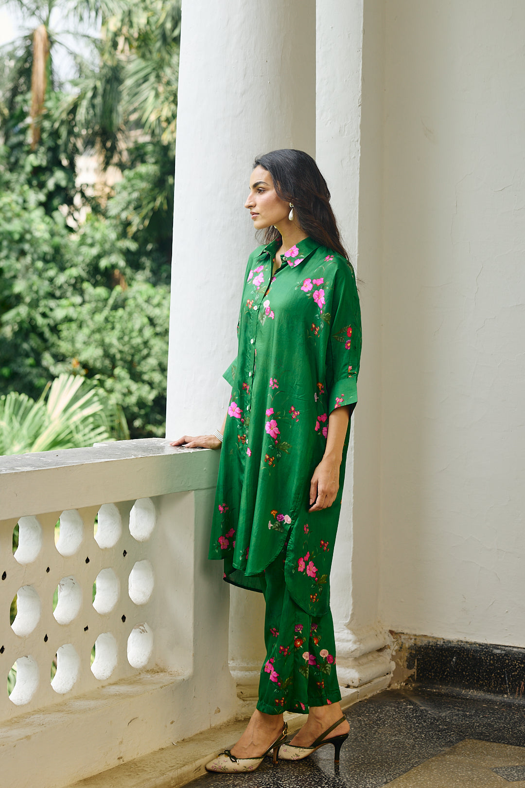 PALOMA GREEN SILK CO-ORD