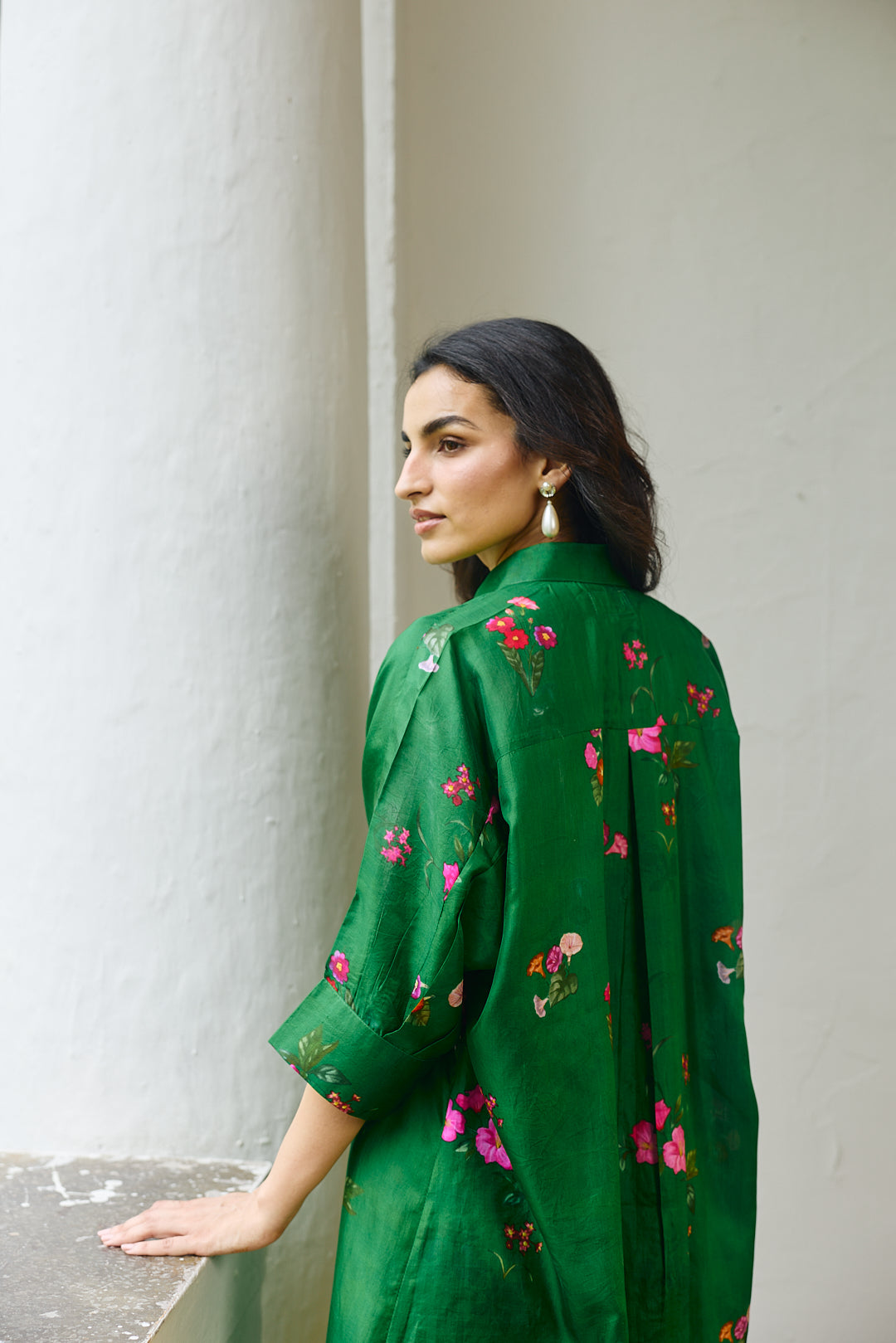 PALOMA GREEN SILK CO-ORD