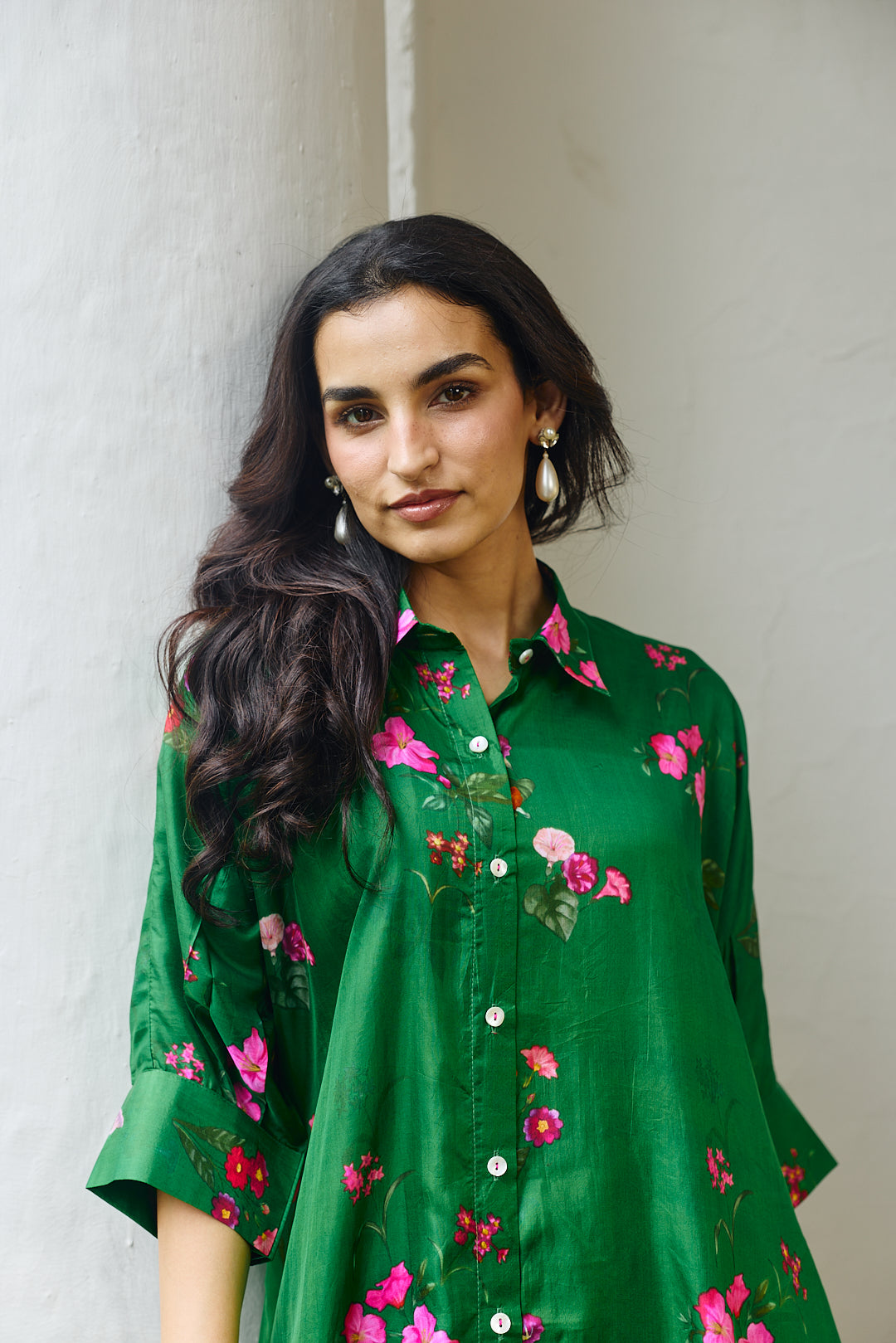 PALOMA GREEN SILK CO-ORD