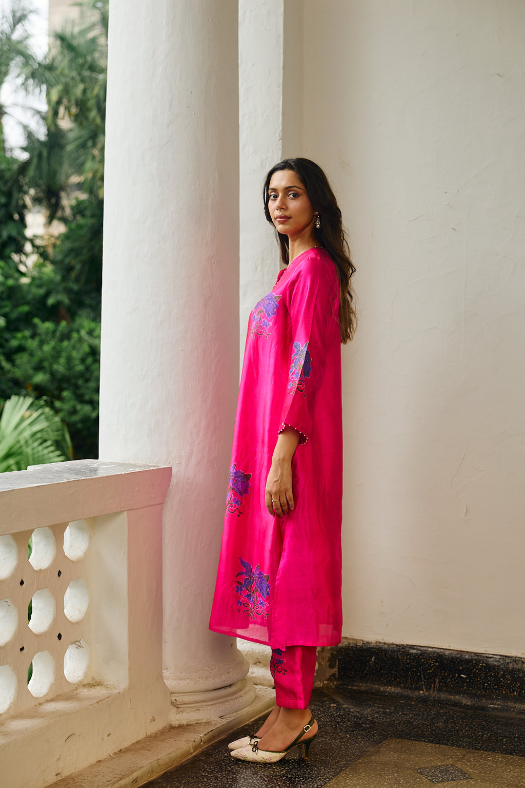 ELIN FUCHSIA SILK CO-ORD
